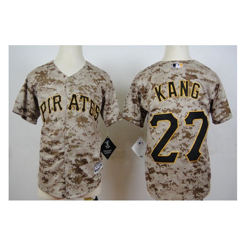 Cheap Jung-ho Kang Pirates Youth Jersey From China Camo #27