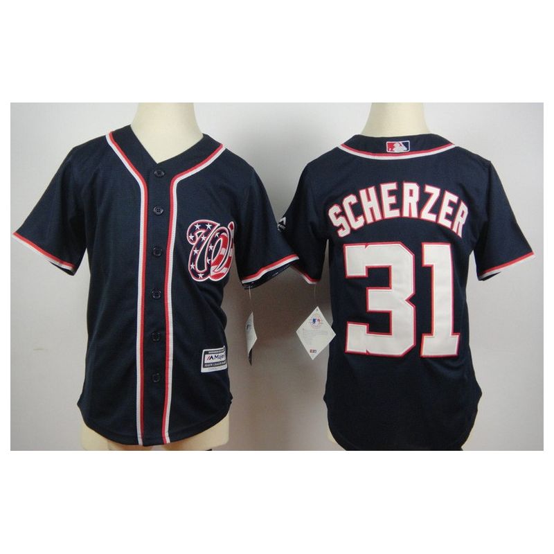 Cheap Max Scherzer Nationals Youth Jersey From China Blue #31