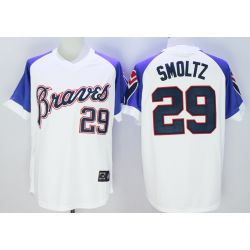 Cheap John Smoltz Braves Jersey From China White 1973 throwback #29