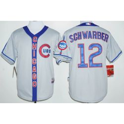 Cheap Kyle Schwarber Cubs Jersey From China Grey new #12