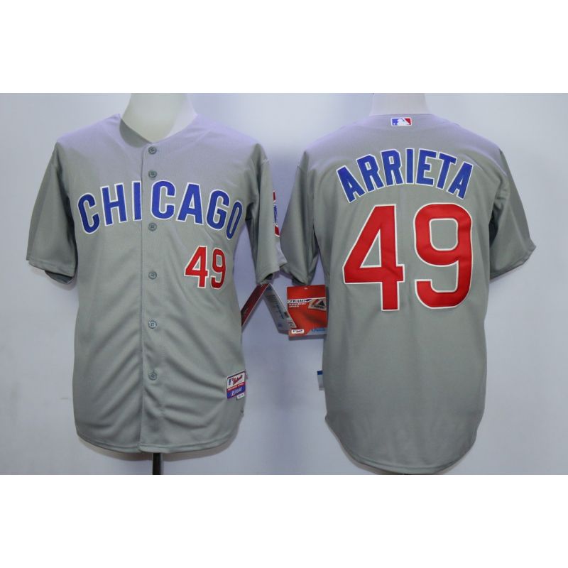 Cheap Jake Arrieta Cubs Jersey From China Gray #49