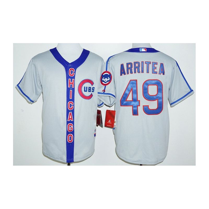 Cheap Jake Arrieta Cubs Jersey From China Grey new #49