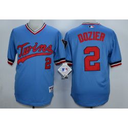 Cheap Brian Dozier Twins Jersey From China Blue throwback #2