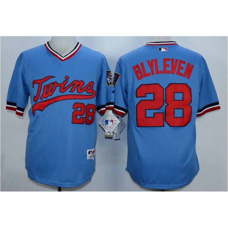 Cheap Bert Blyleven Twins Jersey From China Blue throwback #28