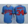 Cheap Kirby Puckett Twins Jersey From China Blue V-neck throwback #34