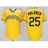 Cheap Gregory Polanco Pirates Jersey From China Yellow #25