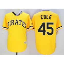 Cheap Gerrit Cole Pirates Jersey From China Yellow #45