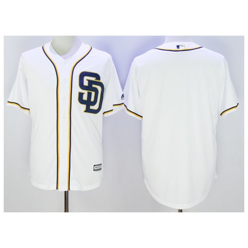 Cheap Padres Jersey From China White Blank 2016