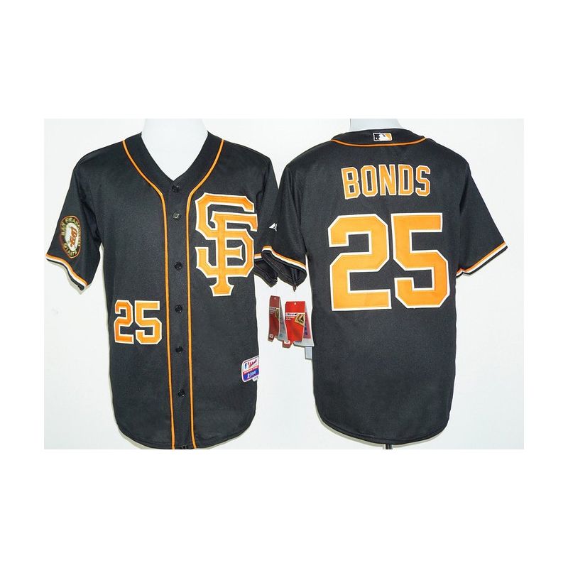 Cheap Barry Bonds Giants Jersey From China Black SF #25