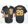 Cheap Buster Posey Giants Jersey From China Black SF #28