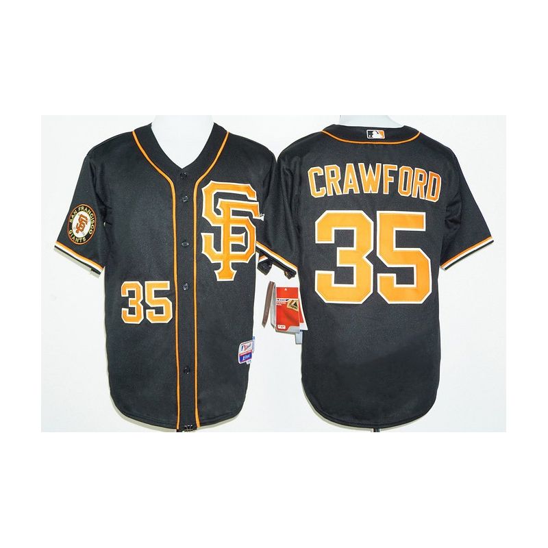 Cheap Brandon Crawford Giants Jersey From China Black SF #35