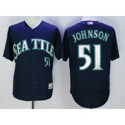 Cheap Randy Johnson Mariners Jersey From China Navy #51