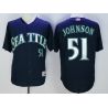 Cheap Randy Johnson Mariners Jersey From China Navy #51