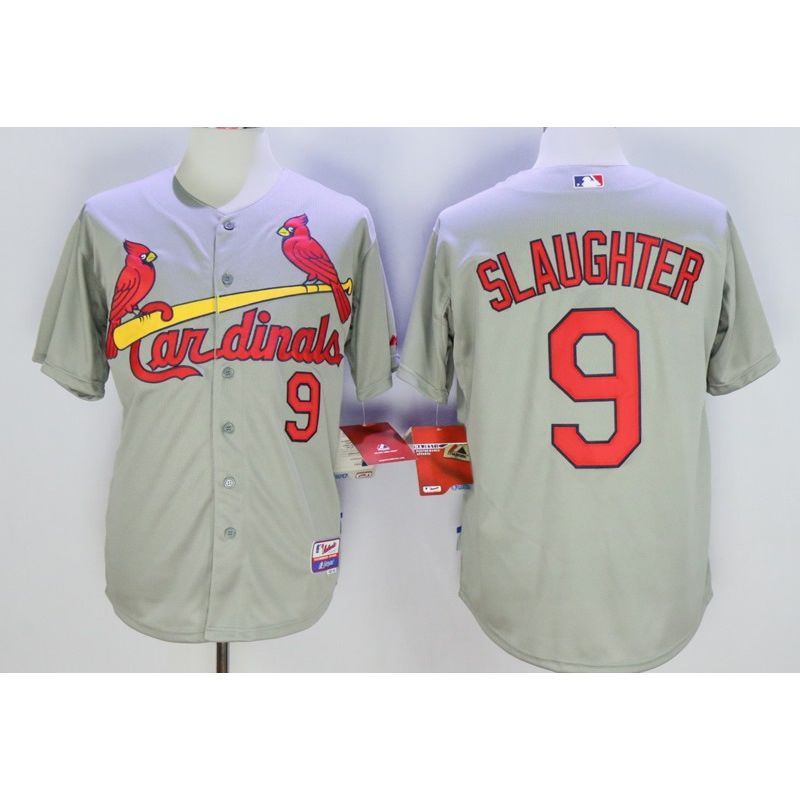 Cheap Enos Slaughter Cardinals Jersey From China Gray #9