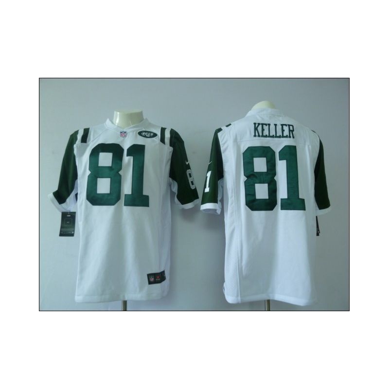 Cheap Dustin Keller Jets Jersey #81 White From China Game