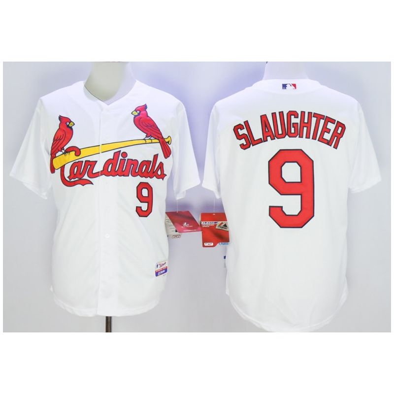 Cheap Enos Slaughter Cardinals Jersey From China White #9 Cheap Enos Slaughter Cardinals Jersey From China White #9