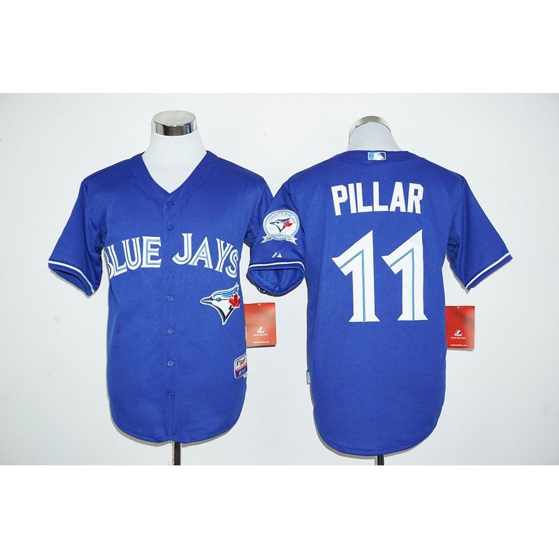 Cheap Kevin Pillar Blue Jays Jersey From China Blue 40 anniversary #11 Cheap Kevin Pillar Blue Jays Jersey From China Blue 40 anniversary #11