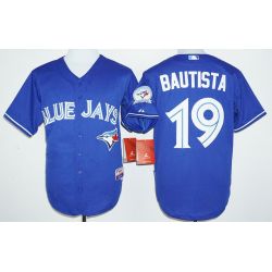 Cheap Jose Bautista Blue Jays Jersey From China Blue 40 anniversary #19
