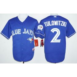 Cheap Troy Tulowitzki Blue Jays Jersey From China Blue 40 anniversary #2