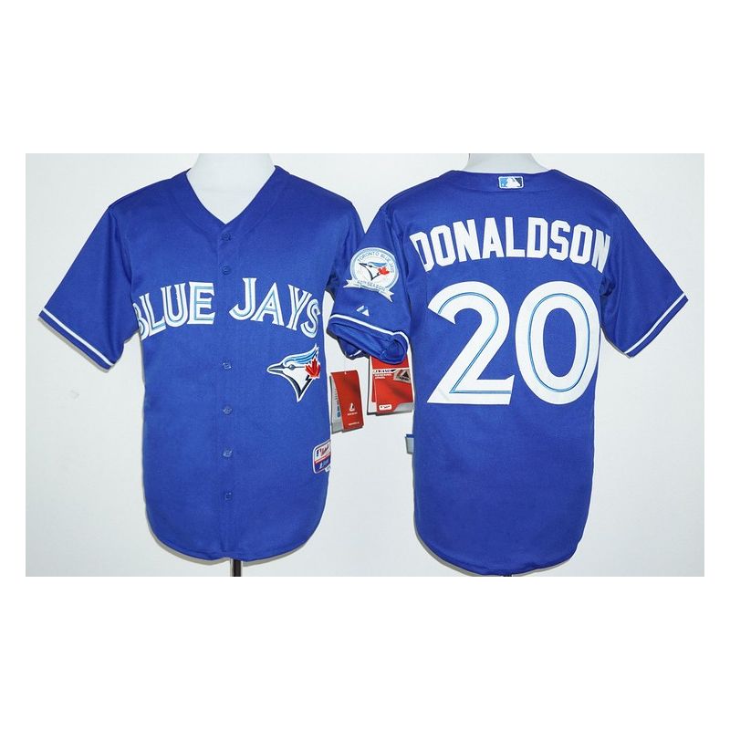 Cheap Josh Donaldson Blue Jays Jersey From China Blue 40 anniversary #20 Cheap Josh Donaldson Blue Jays Jersey From China Blue 40 anniversary #20