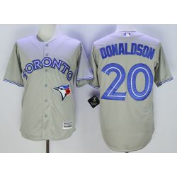Cheap Josh Donaldson Blue Jays Jersey From China Gray 2016 #20