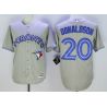 Cheap Josh Donaldson Blue Jays Jersey From China Gray 2016 #20