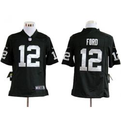 Cheap Jacoby Ford Raiders Jersey #12 Black From China Game