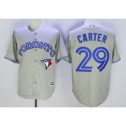 Cheap Joe Carter Blue Jays Jersey From China Gray 2016 #29