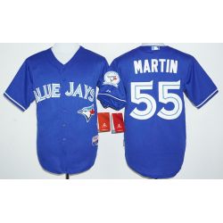 Cheap Russell Martin Blue Jays Jersey From China Blue 40 anniversary #55