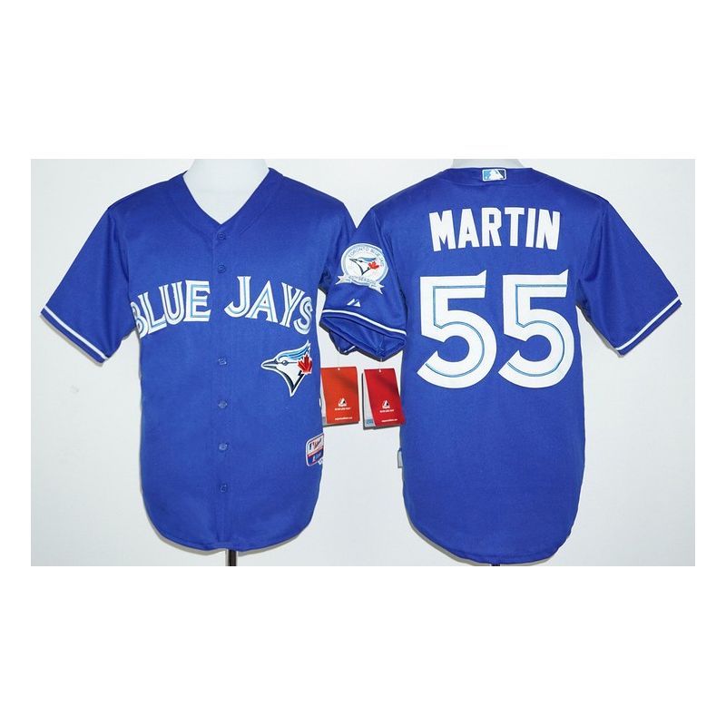 Cheap Russell Martin Blue Jays Jersey From China Blue 40 anniversary #55 Cheap Russell Martin Blue Jays Jersey From China Blue 40 anniversary #55