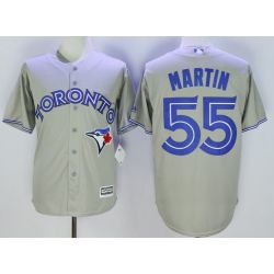 Cheap Russell Martin Blue Jays Jersey From China Gray 2016 #55