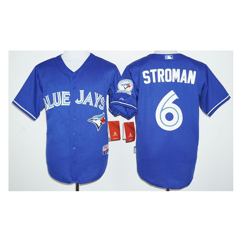 Cheap Marcus Stroman Blue Jays Jersey From China Blue 40 anniversary #6 Cheap Marcus Stroman Blue Jays Jersey From China Blue 40 anniversary #6