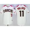 Cheap AJ Pollock Diamondbacks Jersey From China White red lettering FLEXBASE #11