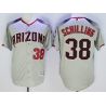 Cheap Curt Schilling Diamondbacks Jersey From China Grey red lettering FLEXBASE #38