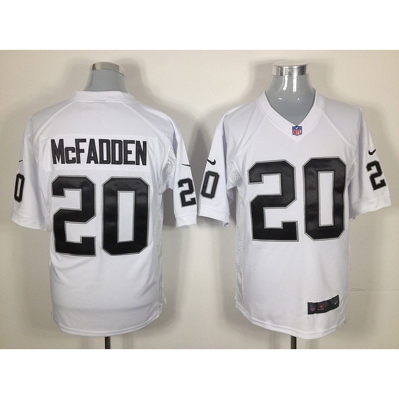 Cheap Darren McFadden Raiders Jersey #20 White From China Game