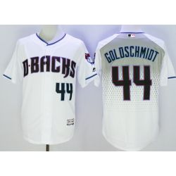 Cheap Paul Goldschmidt Diamondbacks Jersey From China White green lettering FLEXBASE #44