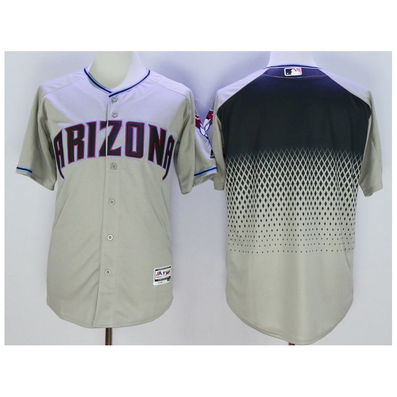 Cheap Diamondbacks Jersey From China Grey Blank FLEXBASE