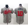 Cheap Chipper Jones Braves Jersey From China Gray FLEXBASE #10