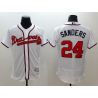 Cheap Deion Sanders Braves Jersey From China White FLEXBASE #24