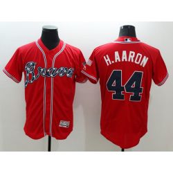 Cheap Hank Aaron Braves Jersey From China Red FLEXBASE #44