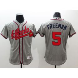 Cheap Freddie Freeman Braves Jersey From China Gray FLEXBASE #5