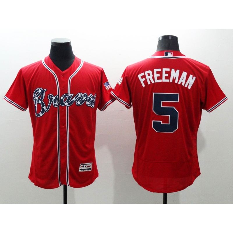 Cheap Freddie Freeman Braves Jersey From China Red FLEXBASE #5