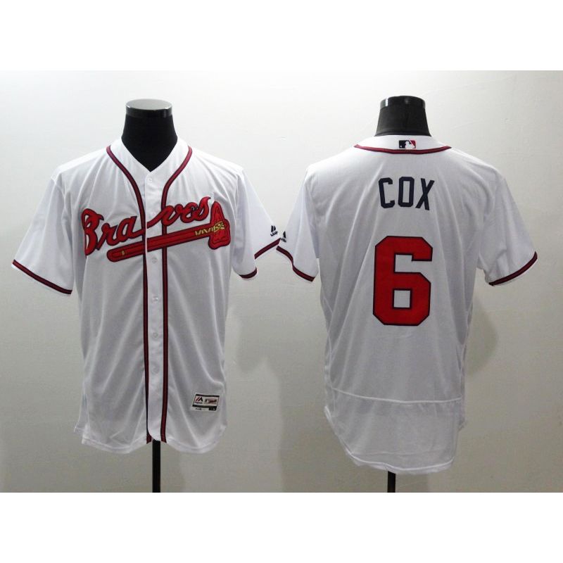 Cheap Bobby Cox Braves Jersey From China White FLEXBASE #6