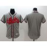 Cheap Braves Jersey From China Gray Blank FLEXBASE