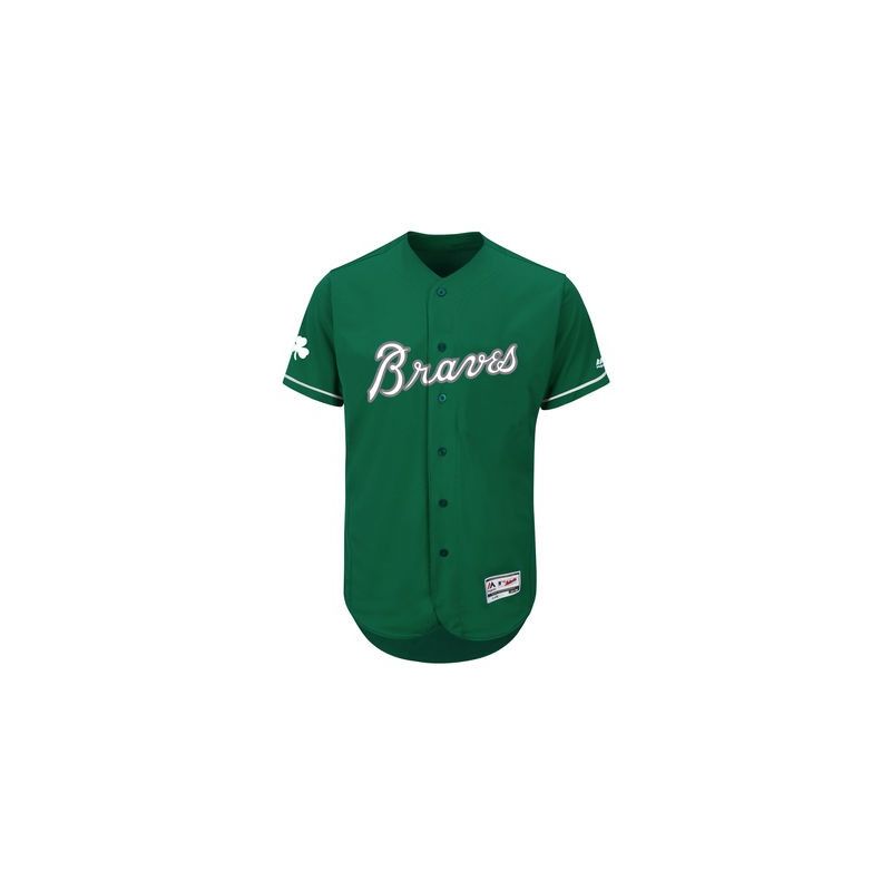 Cheap Braves Jersey From China Green Blank FLEXBASE