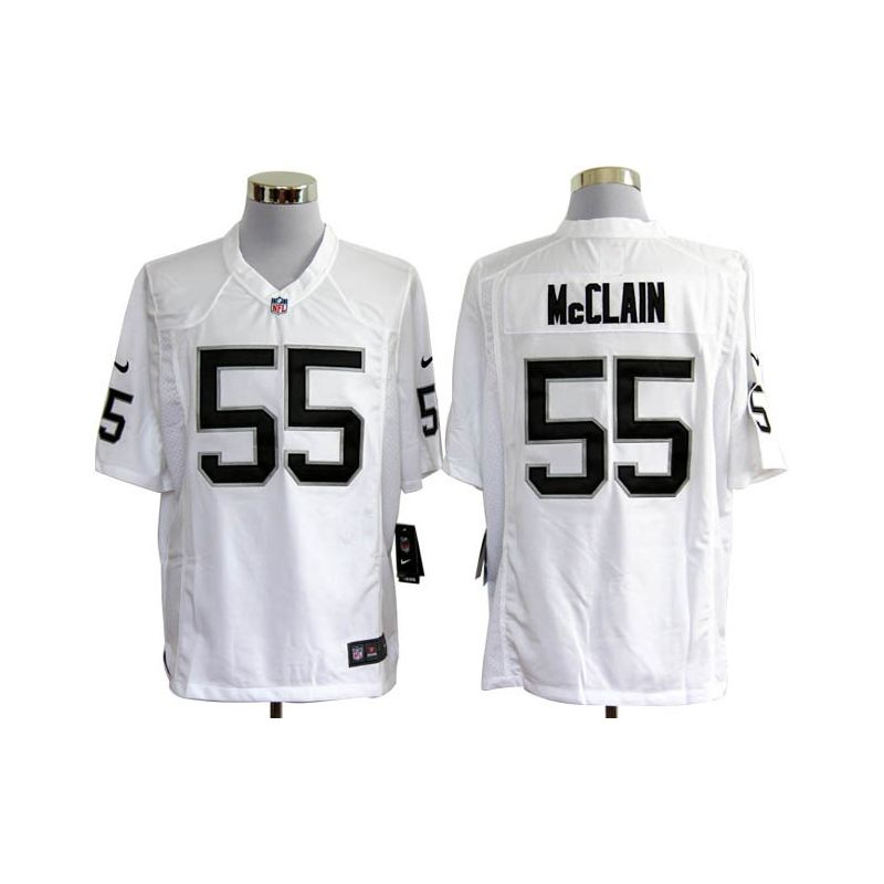 Cheap Rolando McClain Raiders Jersey #55 White From China Game Cheap Rolando McClain Raiders Jersey #55 White From China Game