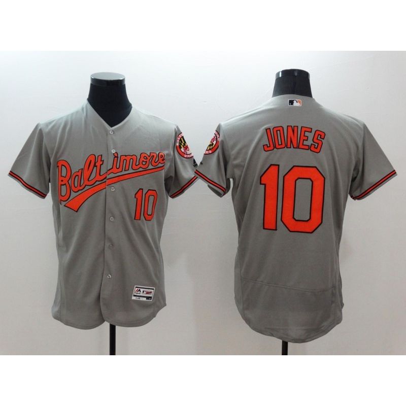 Cheap Adam Jones Orioles Jersey From China Gray FLEXBASE #10