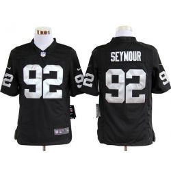 Cheap Richard Seymour Raiders Jersey #92 Black From China Game
