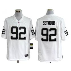 Cheap Richard Seymour Raiders Jersey #92 White From China Game