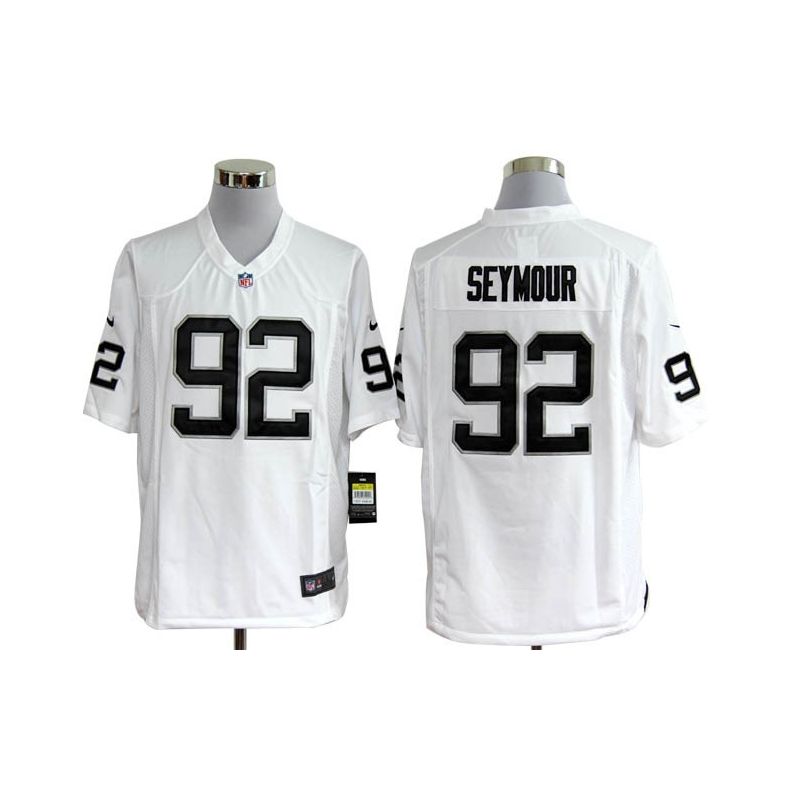 Cheap Richard Seymour Raiders Jersey #92 White From China Game Cheap Richard Seymour Raiders Jersey #92 White From China Game